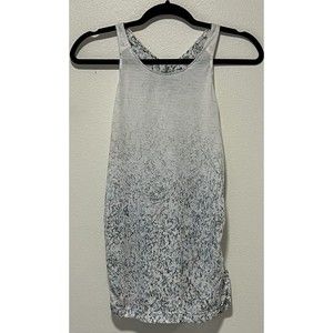 prAna Amata Tank Top Size Medium White Stargazer Pastel Splatter Design